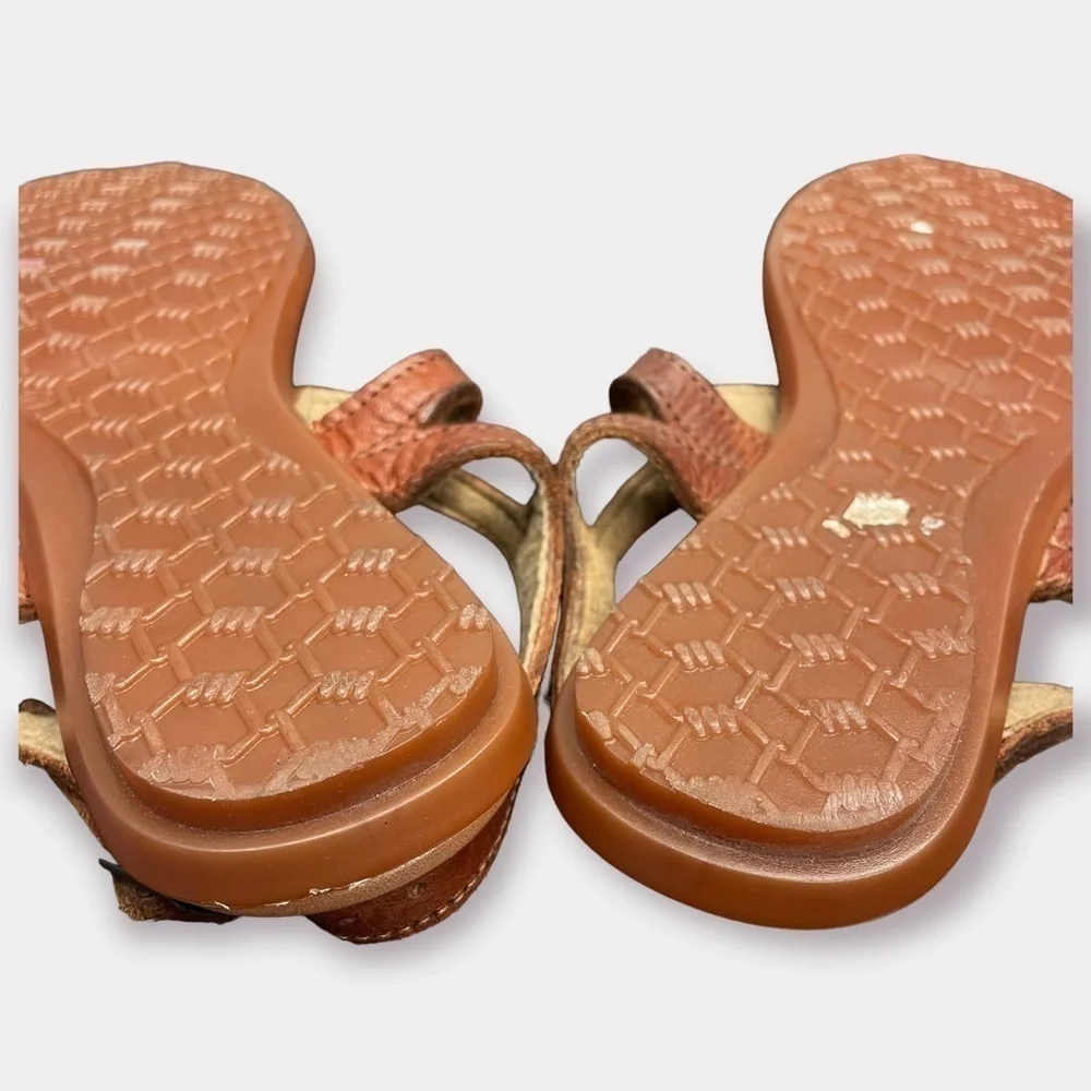 Maya Leather Sandals Authentic Made in Mexico Manmade Size 9